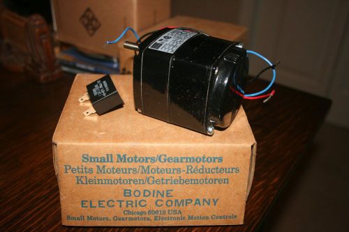 Bodine 741QN Small Gear Motor Type KCI-23T4 10 RPM 115V 1.0 uF Capacitor NEW