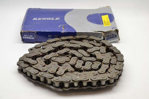 New renold 80-1 riv riveted 1 in 10ft single strand roller chain b412077 for sale