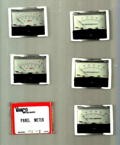 5 vanco panel meters assortment for sale