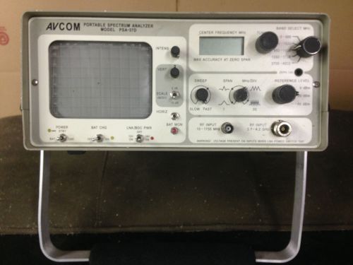 Avcom Portable Spectrum Analyzer PSA-37D  --  **NEW BATTERIES**