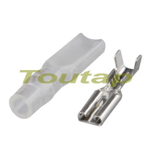 50sets 2.8mm Crimp Terminal Female Spade Connector with Case NEW