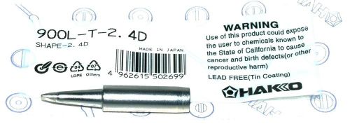 Hakko 900l-t-2.4d soldering tip,2.4d,900l/908/914 free ship ***new*** [pz3] for sale