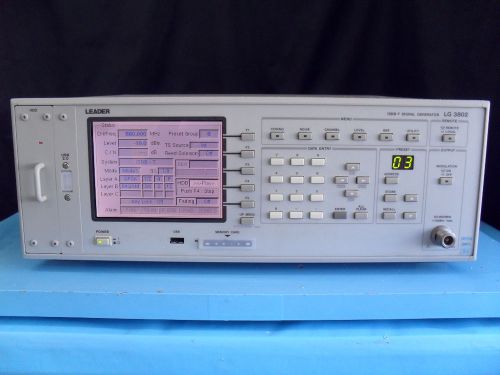 Leader LG3802 w/opt.71, 72 - ISDB-T Signal Generator
