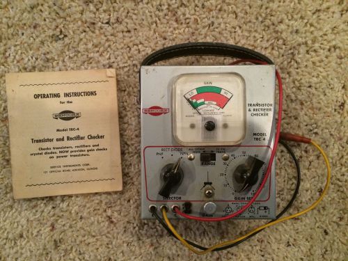 Vintage Sencore TRC-4 Transistor &amp; Rectifier Checker Model w/ Manual
