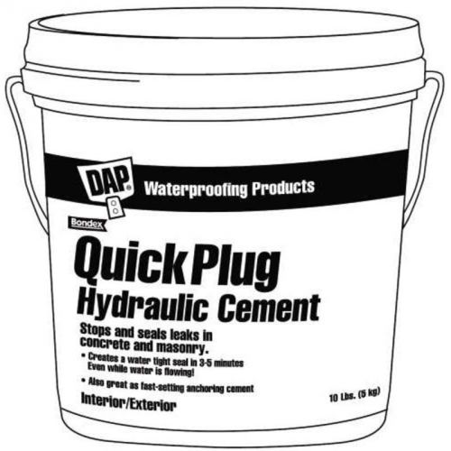 Quick Plug Hydraulic Cement 10Lb 14090 DAP INC Glues and Adhesives 14090