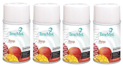 TimeMist® 9000 Shot Metered Air Fresheners, Mango, 7.5oz Aerosol, 4/Carton