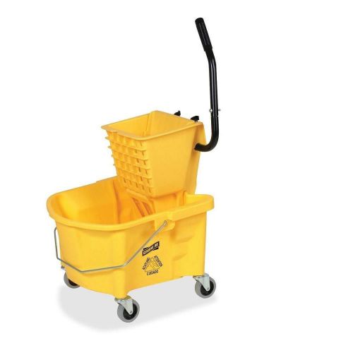 New genuine joe splash guard mop bucket wringer janitor 6.50 gallon capacity for sale