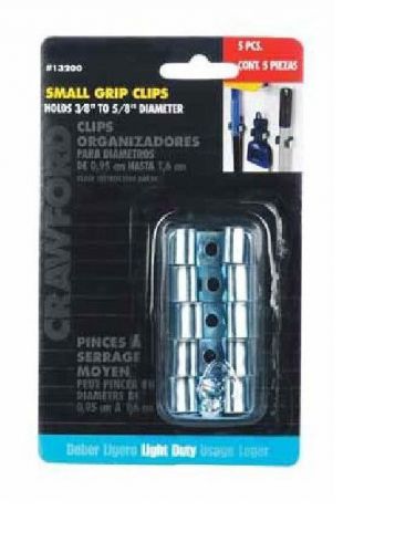 CRAWFORD SMALL GRIP Broom and Tool CLIPS 5 pack