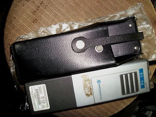 Motorola mx360 leather case for police belt w / quick detach       ( a119 ) for sale
