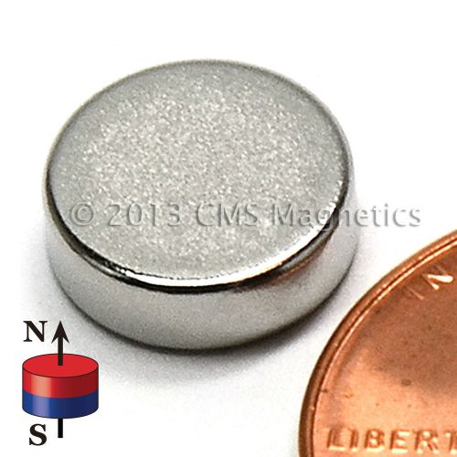 Neodymium disk magnets n45 dia 3/8&#034; x 1/8&#034; ndfeb rare earth magnet lot 500 for sale