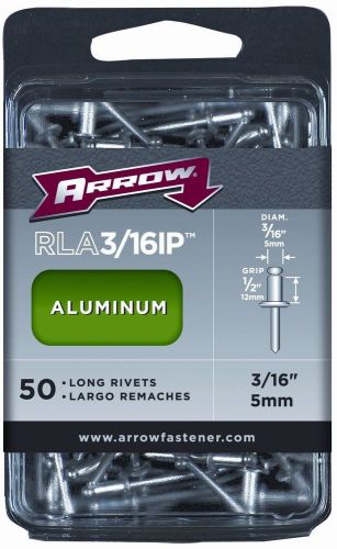 Arrow Long Aluminum 3/16 Rivet 50 Pack Rla3/16ip