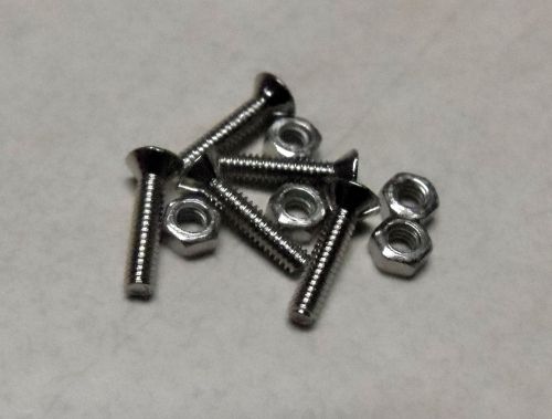 USA Shipping - 10 pc  M1.6x8mm Screw and Nuts Philips  Flat Head Micro Miniature
