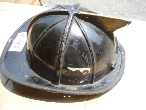 Cairns 1010 helmet + liner firefighter turnout bunker fire gear ...#153 black for sale