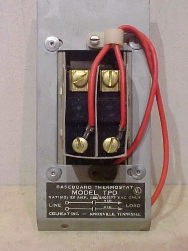Vintage Ceilheat TPD Baseboard Thermostat NOS