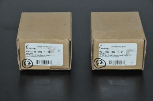 Invensys vb-7263-000-4-04 valve body, 1/2&#034; full port, 2-way stem up closed  new for sale