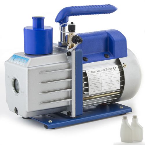 4cfm rotary vane deep vacuum pump 2 stage 1/3hp r410 r134 ac hvac freon air tool for sale