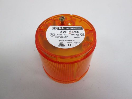 New telemecanique xve c5m5 beacon stack light orange 240v-ac lighting d302162 for sale