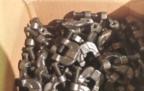 Pipe beam clamp 3/8&#034; c-type fee &amp; masson figure 25 box of (75) for sale