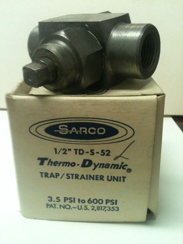SARCO 1/2&#034; TD -S -52L 3.5 PSI TO 600 PSI