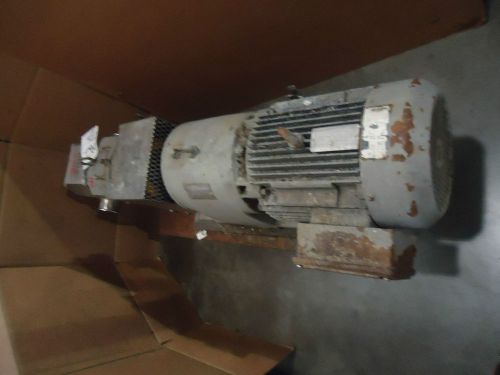APV POSITIVE DISPLACEMENT PUMP PR-3017-0899, SEW APPROX. 10HP DRIVE, 3&#034; CLAMP
