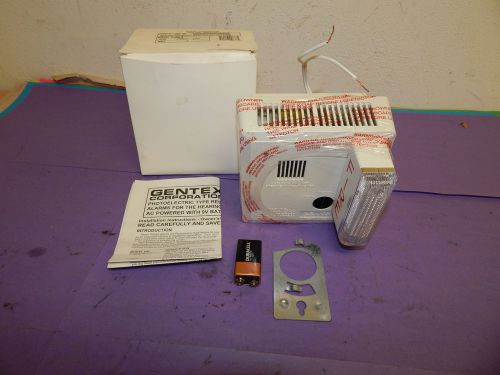 Gentex 7109LS 120 VAC/ 9VDC Smoke Detector w/ Strobe (Hard-Wired)