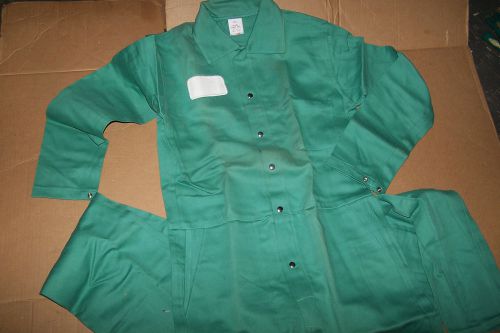 WESTEX PROBAN FR-7A FIRE RESISTANT COVERALLS GREEN 100% COTTON SIZE SMALL NEW