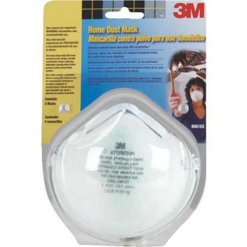 3M 8661PC1-A Home Dust Mask-5PK HOME DUST MASK
