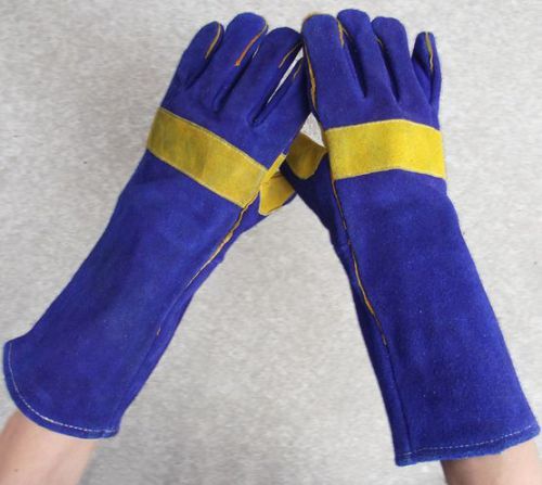 Wear-resisting thermal insulate long leather welding gloves 40cm*14cm