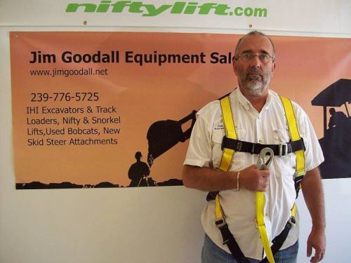 Boom lift safety harness with landyard,osha requirement for any lift, free ship for sale