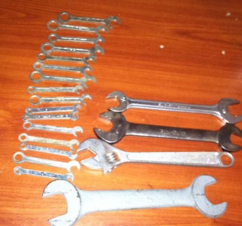 3 bluepoint tools &amp; lot of 16 tiny wrenches &amp; 1 heavy open ended wrench for sale