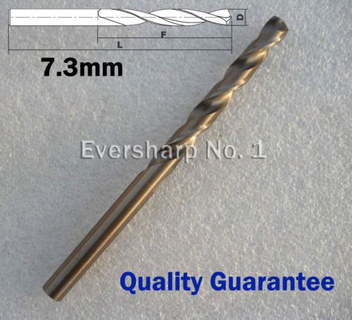 Lot 1pcs cobalt drill bit m35 hss twist drill 7.3 mm(.2874&#034;) for stainless steel for sale