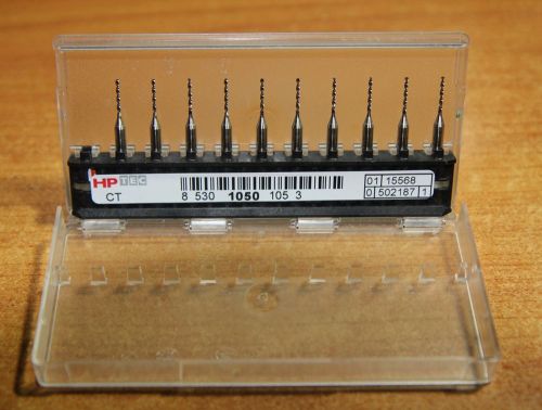 10 pcs brand new carbide micro drill bits 1.05mm cnc pcb dremel germany made for sale