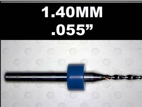 1.40mm - .055&#034;  carbide drill bit - new one piece - cnc dremel pcb  hobby models for sale