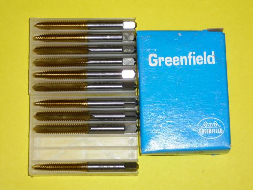 10 grenfield taps 1/4&#034;-20 spiral point h3 limit hss tin coated new for sale