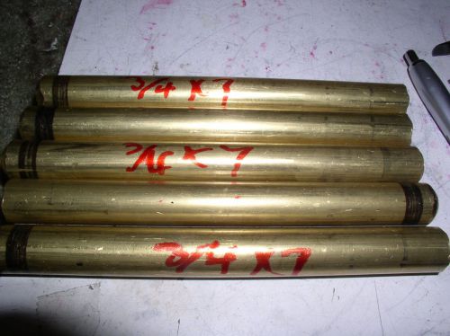 Solid round brass rod bar 1 pcs. 3/4&#034; diameter x 7&#034; or longer 360 for sale