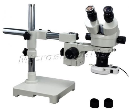 Boom stand 2x-45x zoom stereo microscope + 54 led light for sale