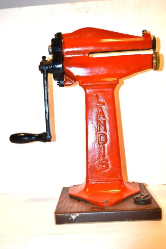 Vintage landis usa type 46 hand crank leather cutter skiver #ro48 shoemaker for sale