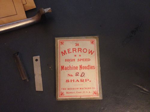Merrow curved  sewing machine needles no. 2d for sale