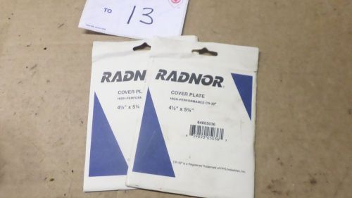 Radnor 64005036 CLEAR GLASS COVER PLATE NEW! OXYGEN ACETYLENE NICE 4 1/2 X 5 1/4