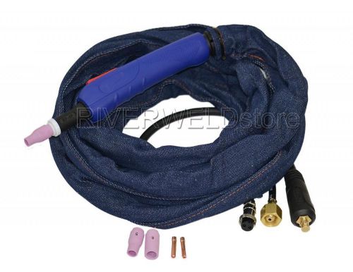 Wp-9p-12r 12foot 125a tig welding torch complete pencil straight torch head body for sale