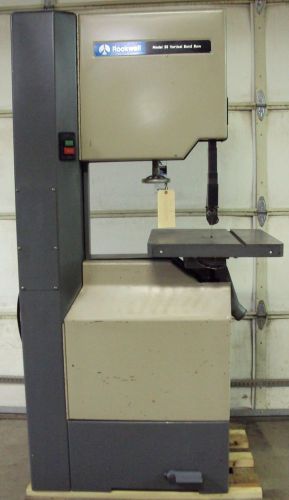 Rockwell 20&#034; bandsaw model 28-3x0, 2hp, 3ph, 220v, two speed, cleaned &amp; checked for sale