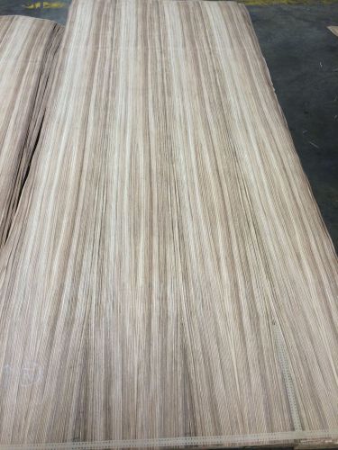 Wood Veneer Zebrawood 48x120 1pcs total 10mil paper backed &#034;EXOTIC&#034; 588.12