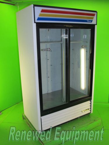 True gdm-41 sliding glass double door 41 cu ft reach in refrigerator for sale