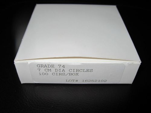 1 box-ahlstrom grade 74 quantitative filter paper, 7 cm diam.,100 circles/box for sale