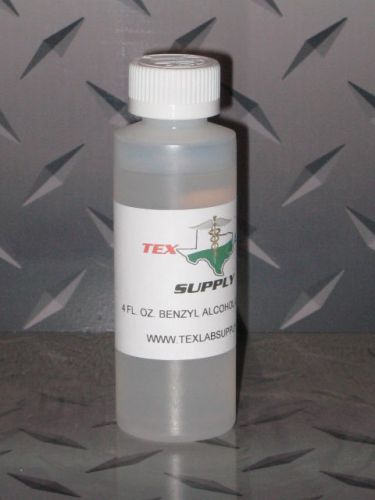 TEX LAB SUPPLY 4 Fl. Oz. Benzyl Alcohol USP Grade - Sterile FREE SHIPPING!