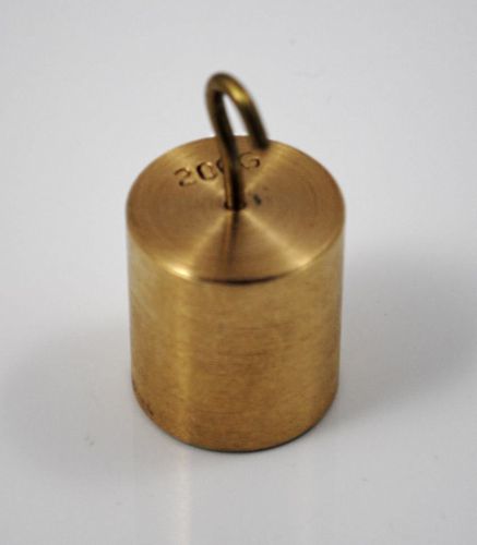 Brass Single Hook Mass Calibration Weight 200g