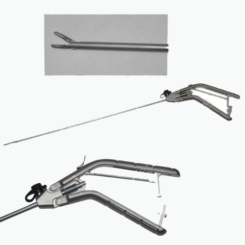 Needle holder gun type 5x330mm laparoscopy 101.102a curved tip for sale