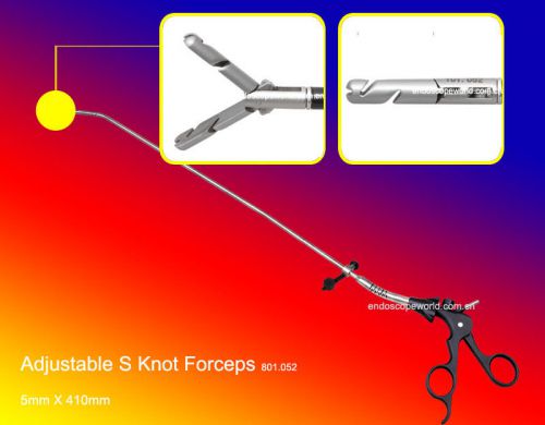 Brand New Adjustable S Knot Forceps Laparoscopy