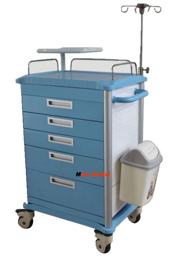 Operating Room Trolley Medical Emergency Rolling Trolley for Dental Clinic Lab