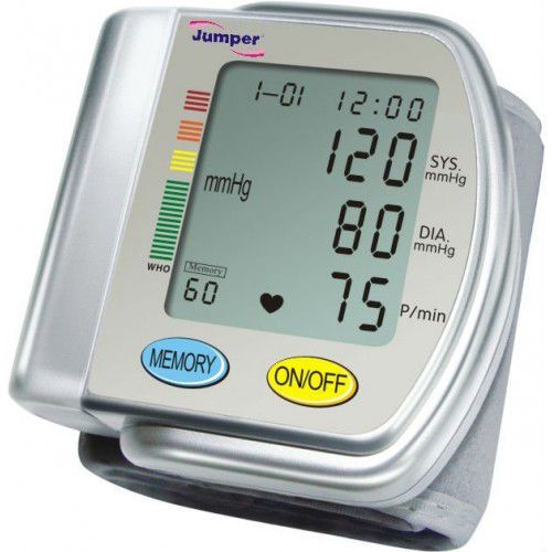 60 Memory Recall Wrist Arm Digital Blood Pressure Monitor Sphygmomanometer Gauge